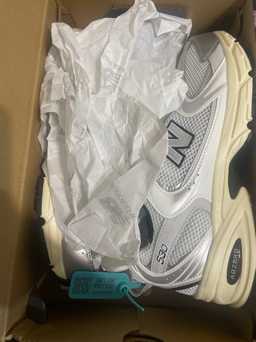 custom review-New Balance NB 530 Амортизация Износостойкий Низкий Топ Повседневные Городские Коммутирующие Беговые Кроссовки Унисекс Серебристый Черный