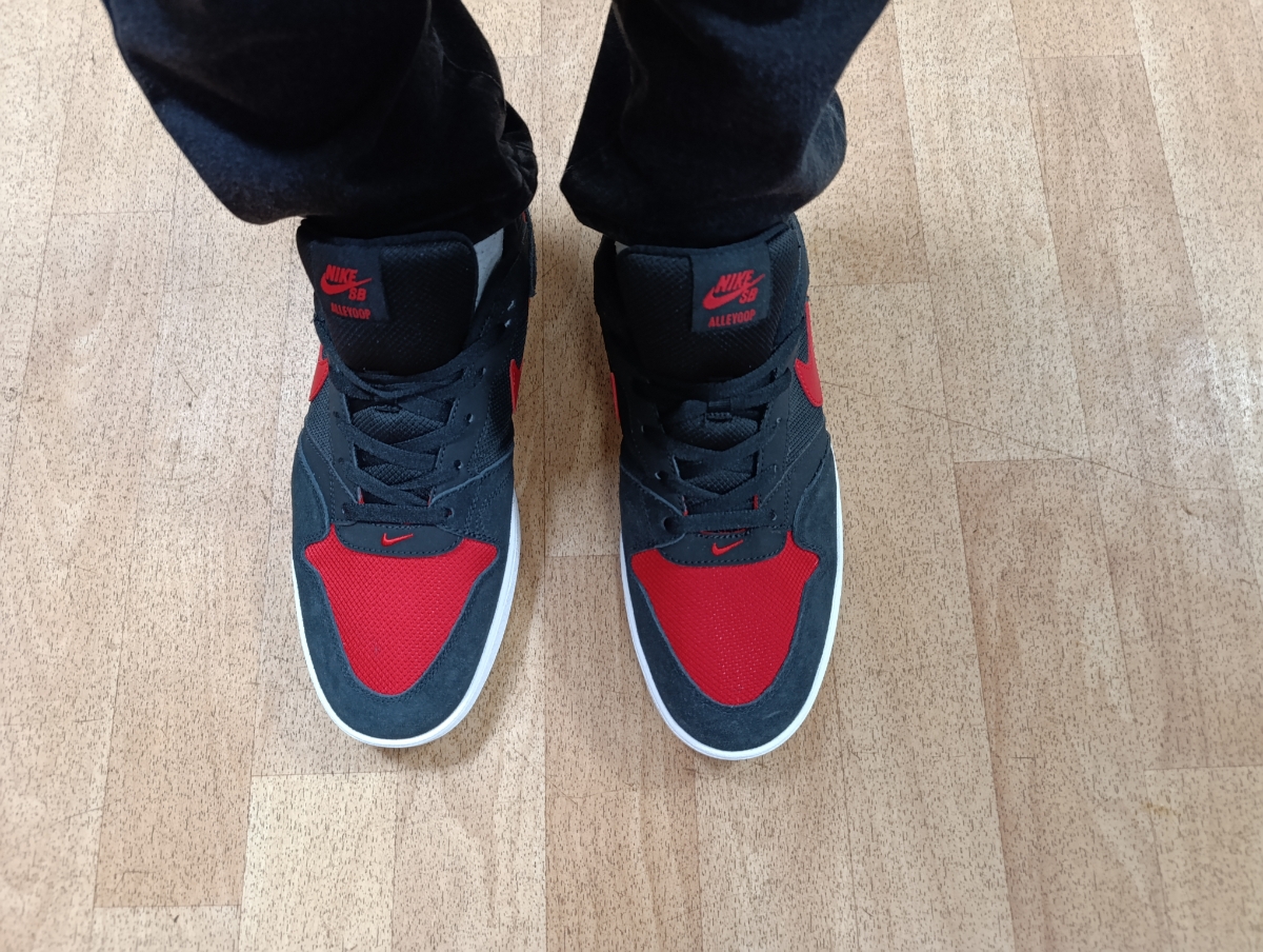 custom review-Nike SB Alleyoop Low Топ Скейтборд Кроссовки Мужские Черные Красные