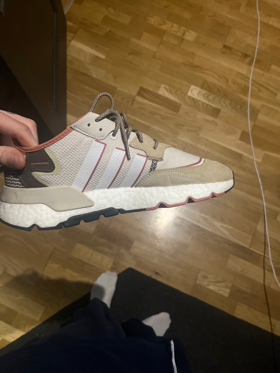 custom review-Adidas Originals Nite Jogger Slip Resistant Abrasion Resistant Легкий Низкий Топ Повседневная Обувь Унисекс Бежевый Желтый