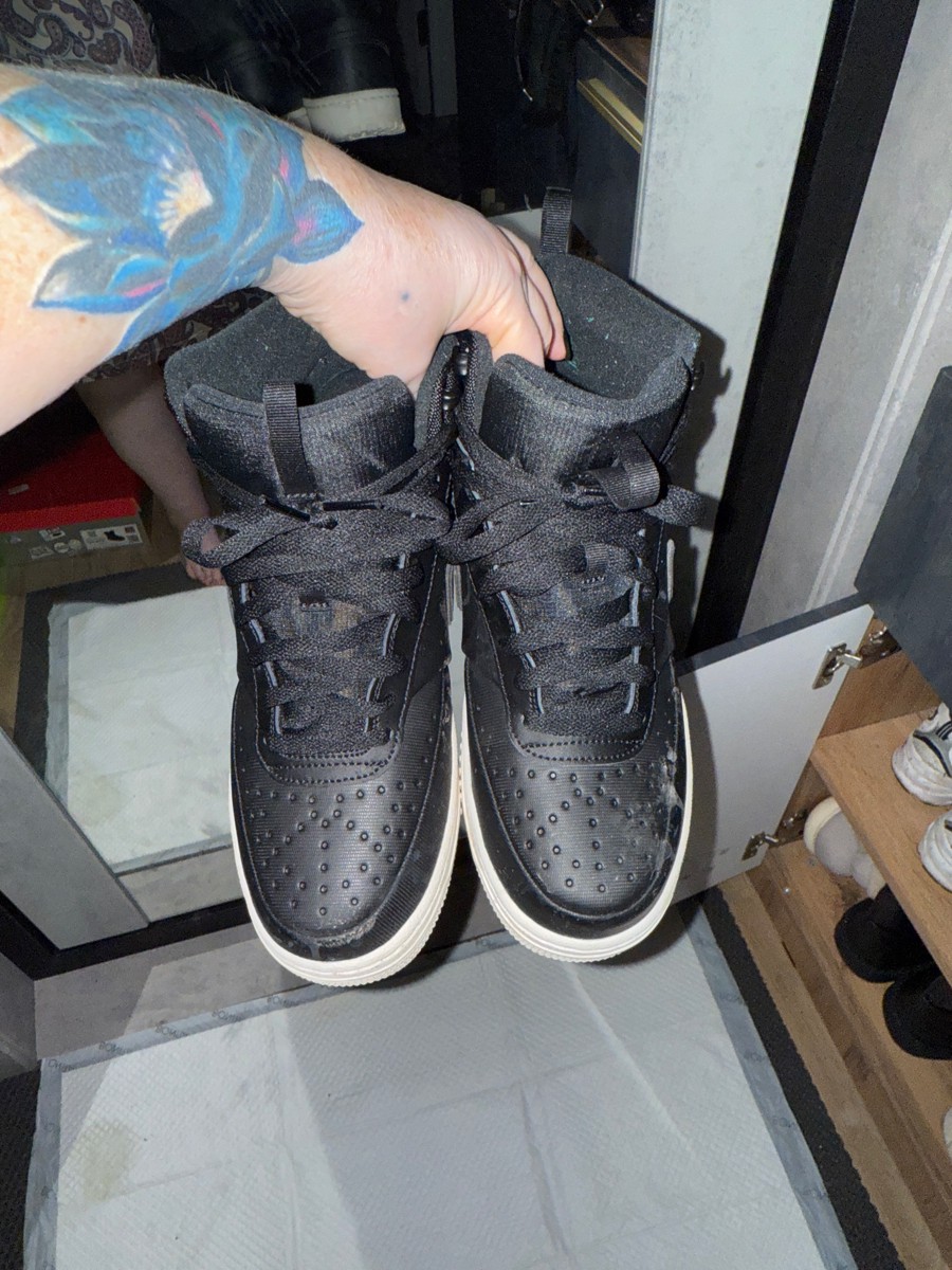 custom review-Nike Court Vision Mid Топ Скейтборд Кроссовки Мужские Черные