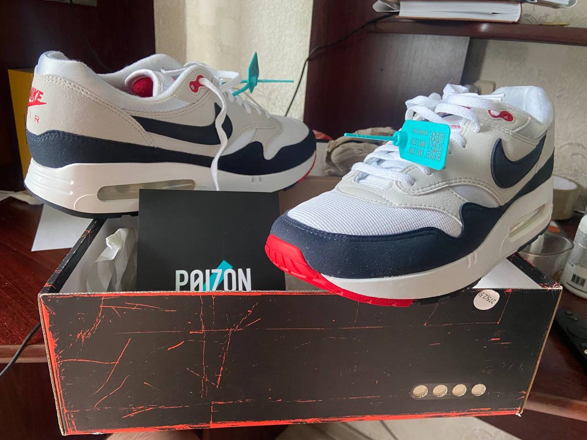 custom review-Nike Air Max 1 '86 OG Abrasion Resistant Низкий Топ Casual Унисекс Черный