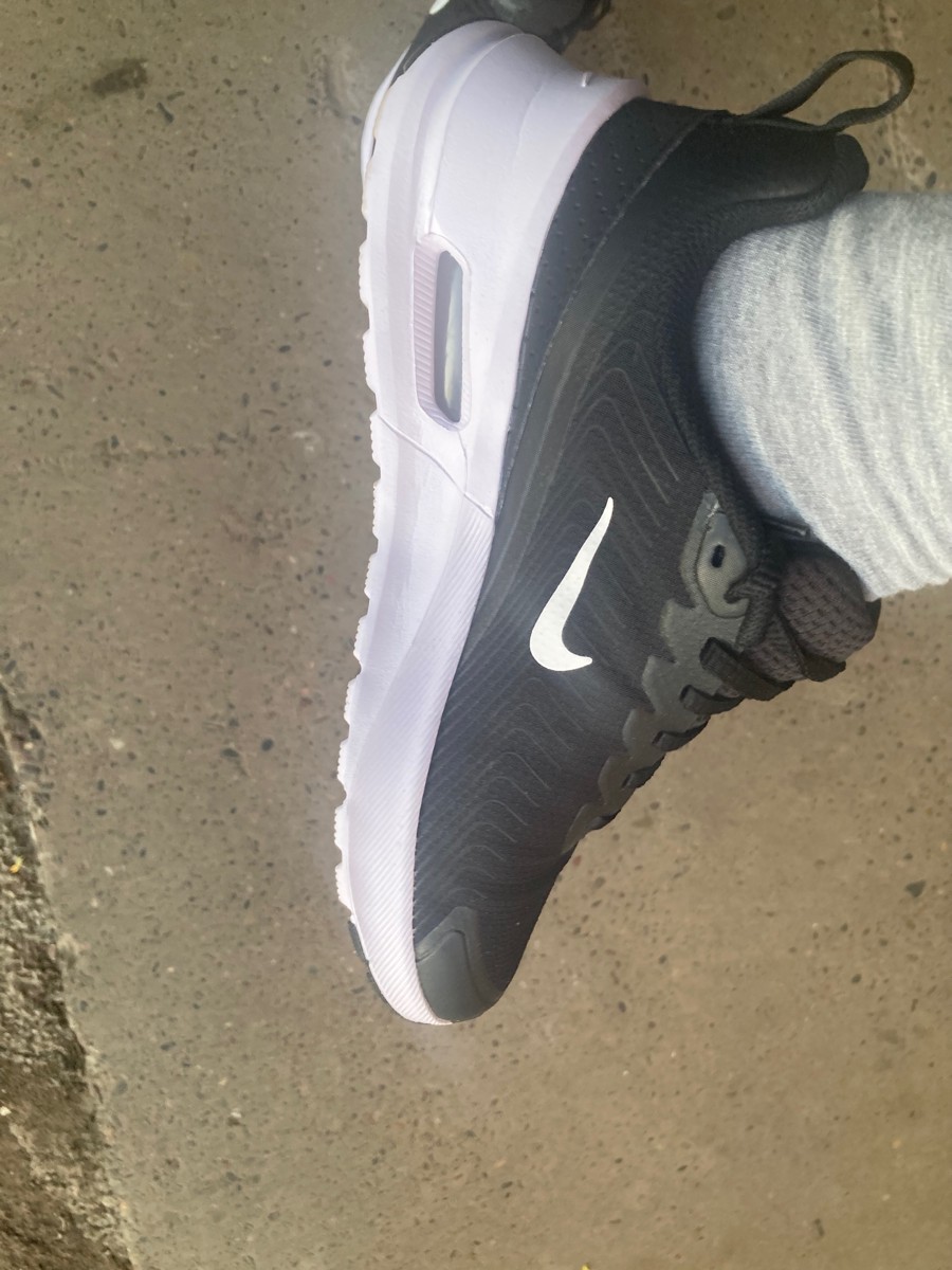 custom review-Nike Air Max Nuaxis Аbrasion Resistant Низкий Топ Casual Мужской Черный Белый