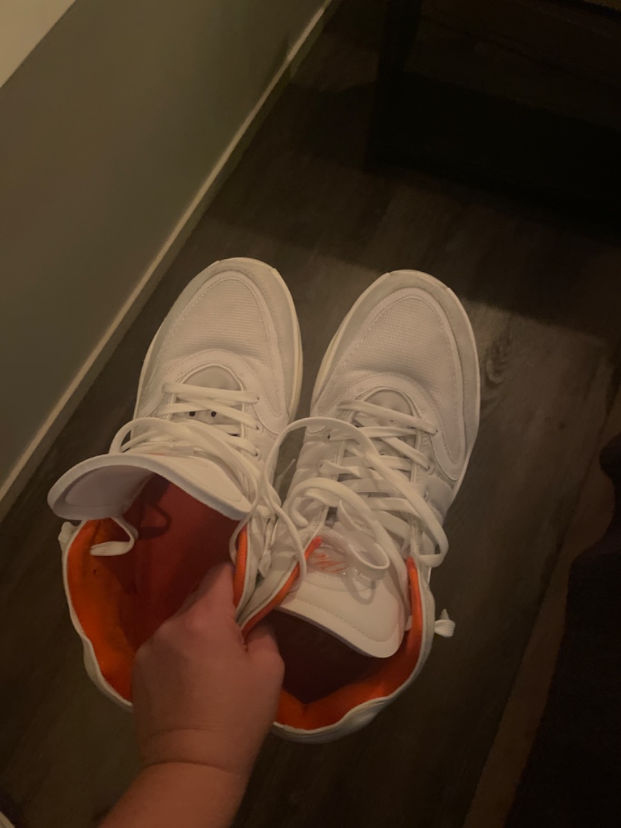 custom review-Nike G.T. Hustle 2 Air Zoom EP Low Топ Баскетбольные кроссовки Унисекс Белый Оранжевый