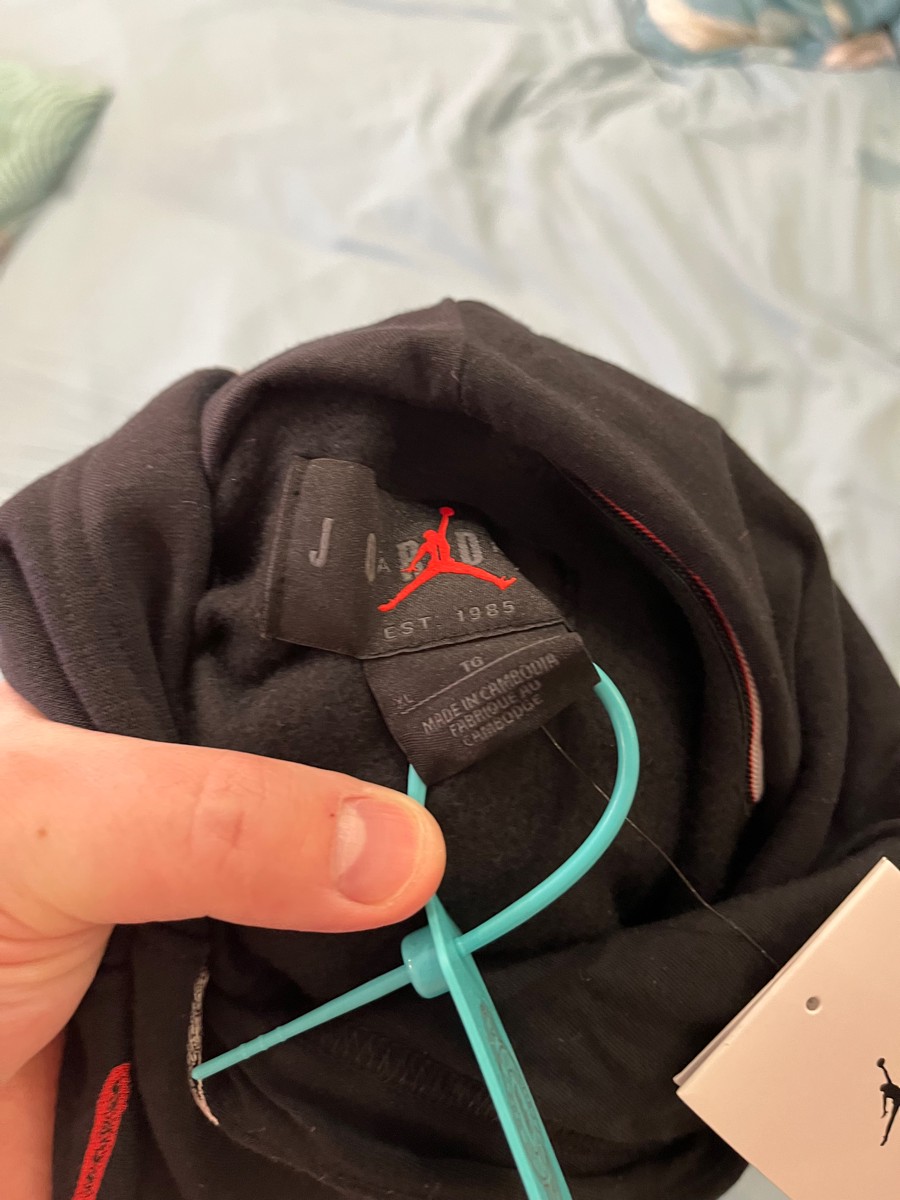 custom review-JORDAN Черный Мужской Свитшот