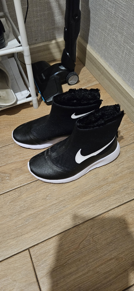custom review-Nike HI противоскользящие высокие детские повседневные туфли черно-белые