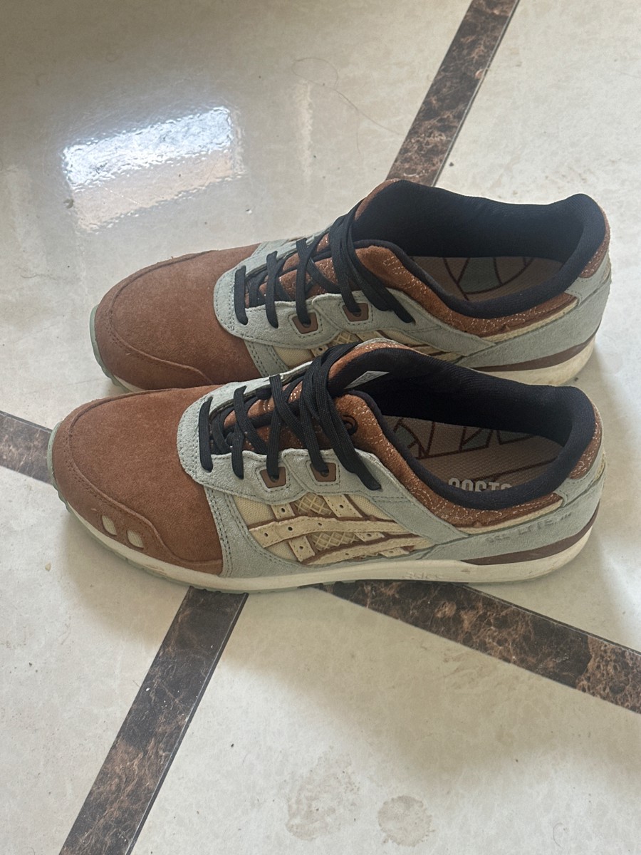 custom review-COSTS x Asics Gel Lyte 3 Low Топ Беговые кроссовки Мужской Серый Коричневый