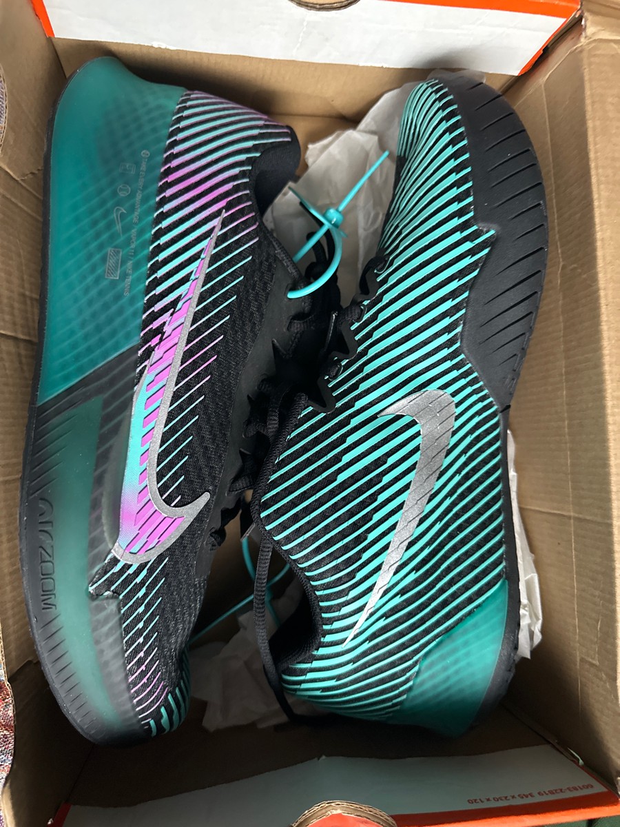 custom review-Nike Air Zoom Vapor 11 Low Топ Кроссовки для тенниса Мужские Фиолетовые Зеленые