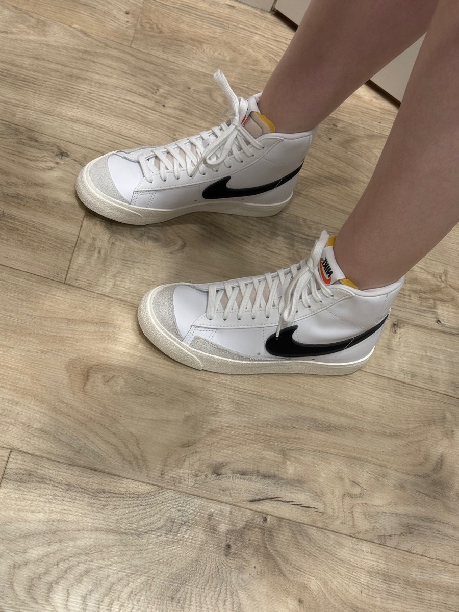 custom review-Nike Blazer 77 Vintage MID Скейтборд Кроссовки Женские Винтаж Белый