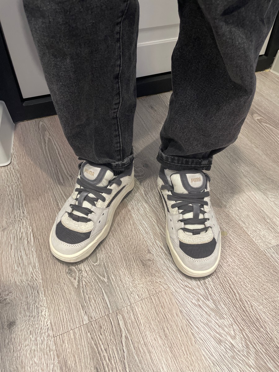 custom review-PUMA 180 Leather Повседневный Устойчивый к истиранию Дышащий Низкий Топ Casual Унисекс Серый Черный