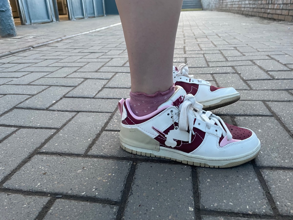custom review-Nike Dunk Disrupt 2 'VALENTINE' S Day' Низкий топ Скейтборд Кроссовки Женские Красный Белый