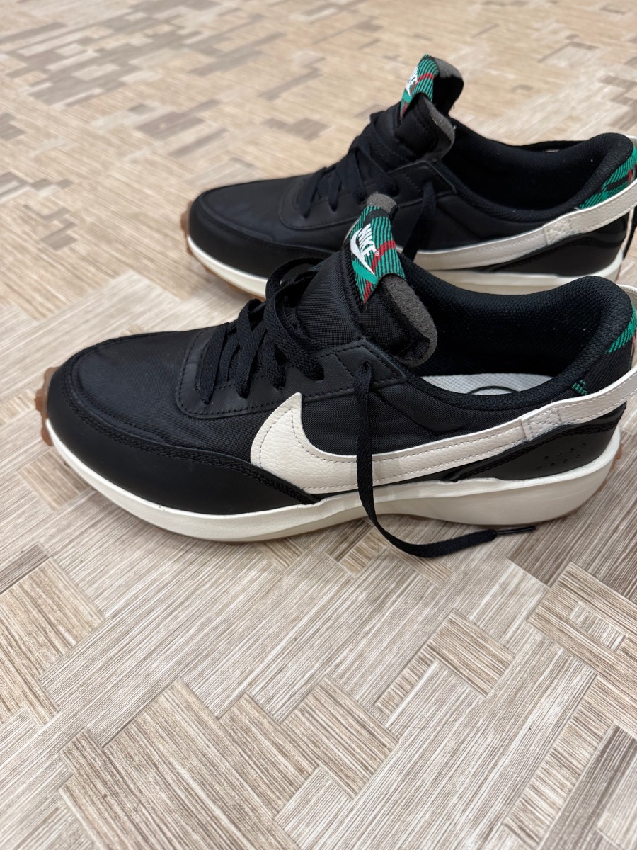 custom review-Nike Waffle Debut Нижняя юбка Устойчивая к истиранию Низкий Топ Повседневный Мужской Черный Белый Зеленый