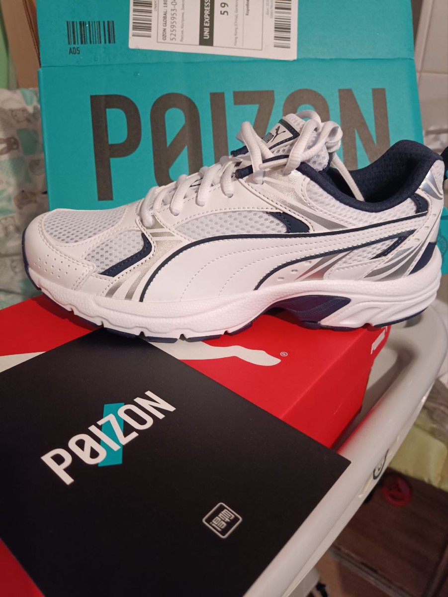 custom review-PUMA Milenio Устойчивый к истиранию Низкий Топ Повседневная Городская Обувь для Коммуникативных Бегов Унисекс Белый Синий