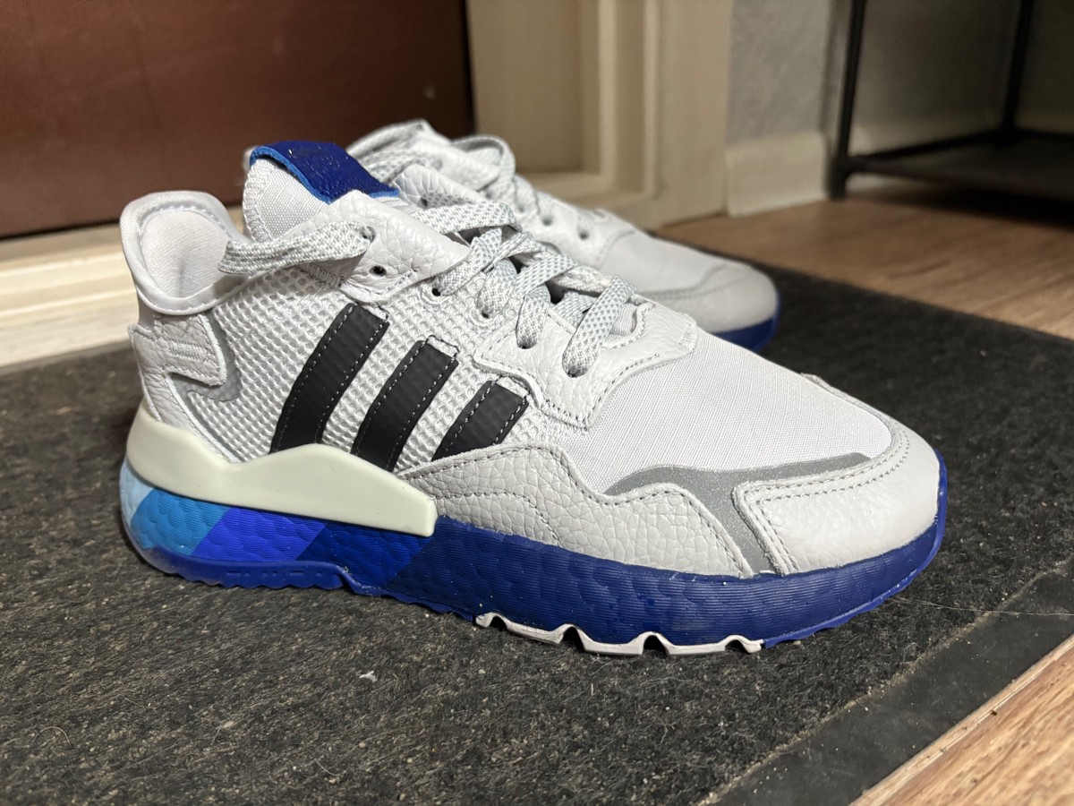 custom review-Adidas Originals Nite Jogger Slip-resistant Abrasion-resistant Breathable Low-Top Casual Shoes Unisex Gray Black Blue Adidas Originals Nite Jogger Slip-resistant Abrasion-resistant Дышащие Низкие Кеды Повседневные Унисекс Серый Черный Синий