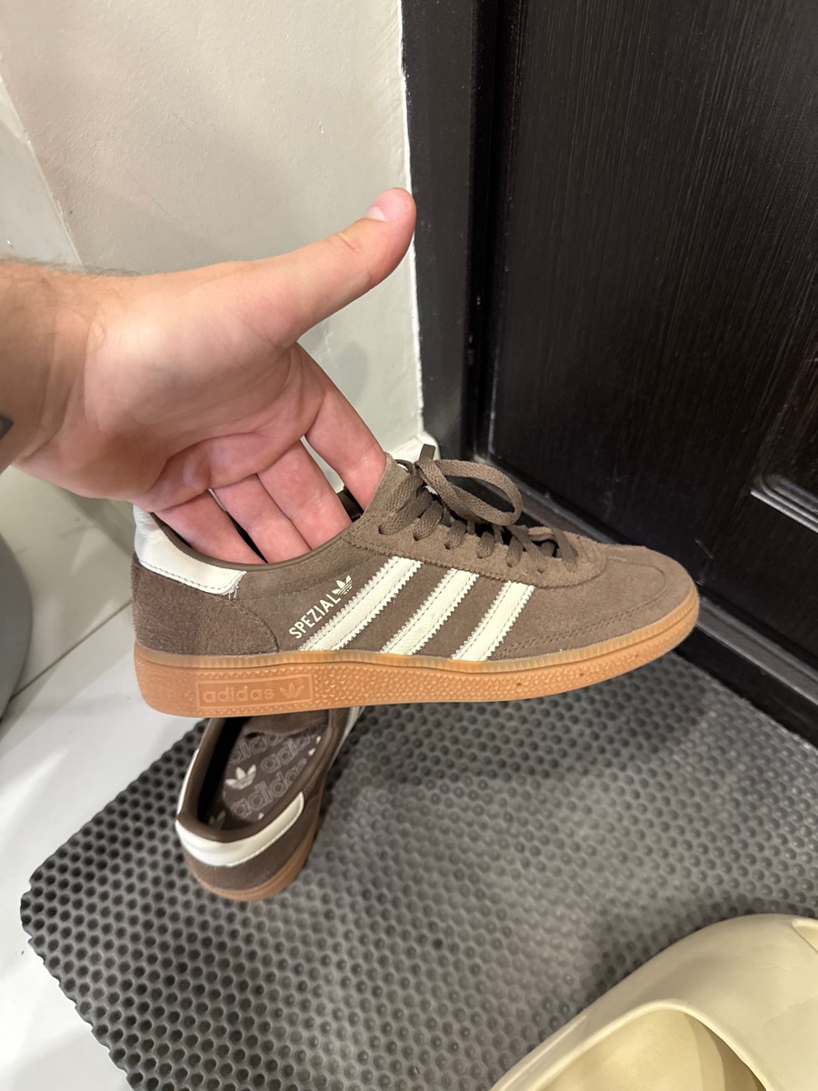 custom review-Adidas Originals HANDBALL SPEZIAL Низкие Кроссовки для скейтбординга Женские Умбра