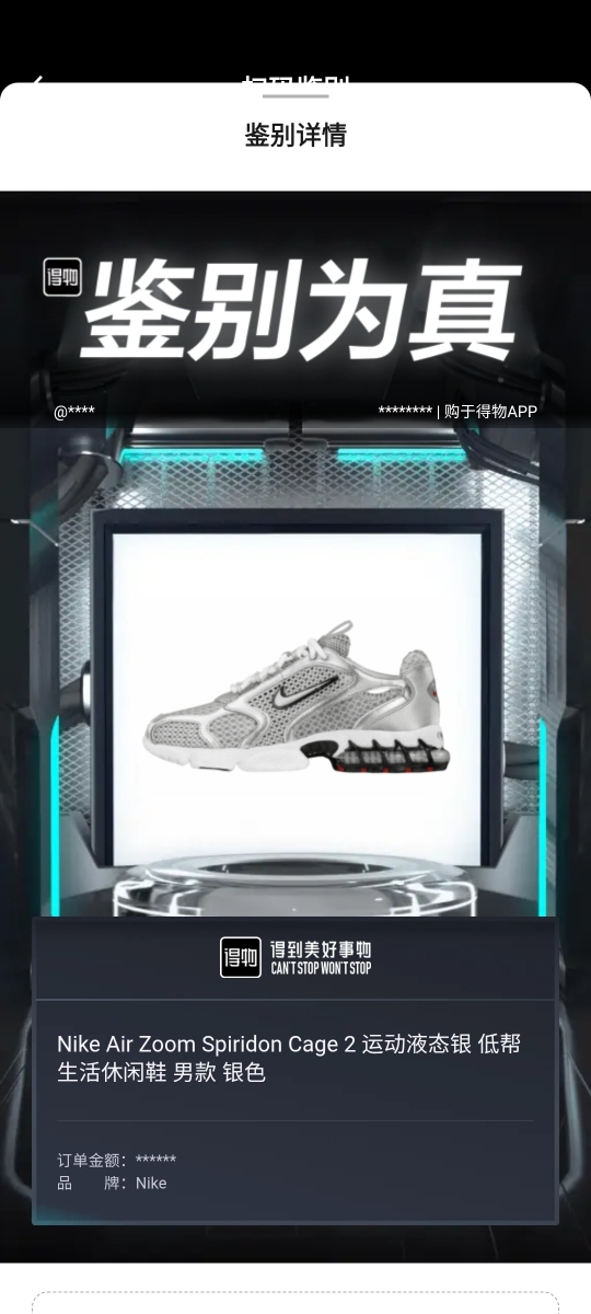 custom review-Nike Air Zoom Spiridon Cage 2 Low Топ Кэжуал Мужской Серебряный