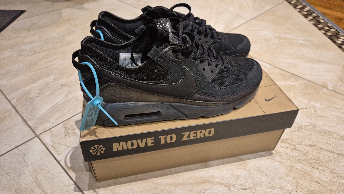 custom review-Nike Air Max 90 Low Топ Повседневные Беговые Кроссовки Мужские Черные