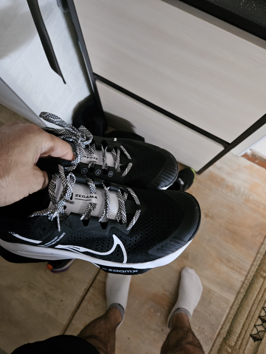 custom review-Nike ZoomX Zegama Trail Low Top Trail Беговые кроссовки Мужской Черный белый