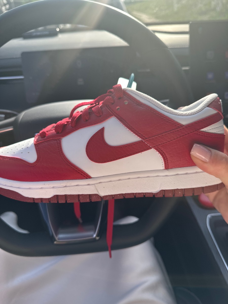 custom review-Nike Dunk Next Nature 'Университетский красный' Низкие кроссовки для скейтбординга Женские Белые Красные