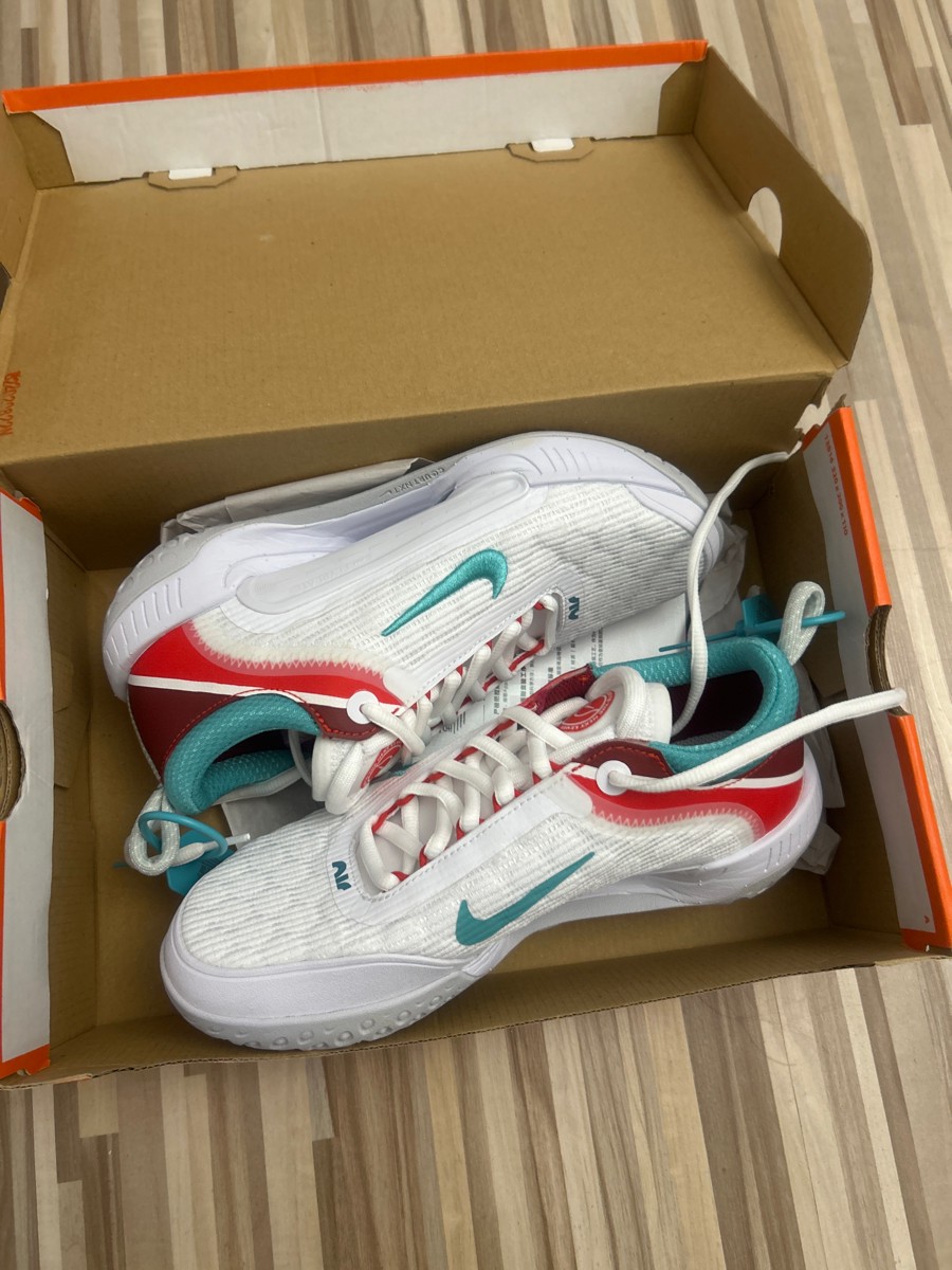 custom review-Nike Court Zoom NXT Амортизаторы Шок Устойчивость к Износу Низкий Топ Кроссовки для Тениса Женские Белые Синие