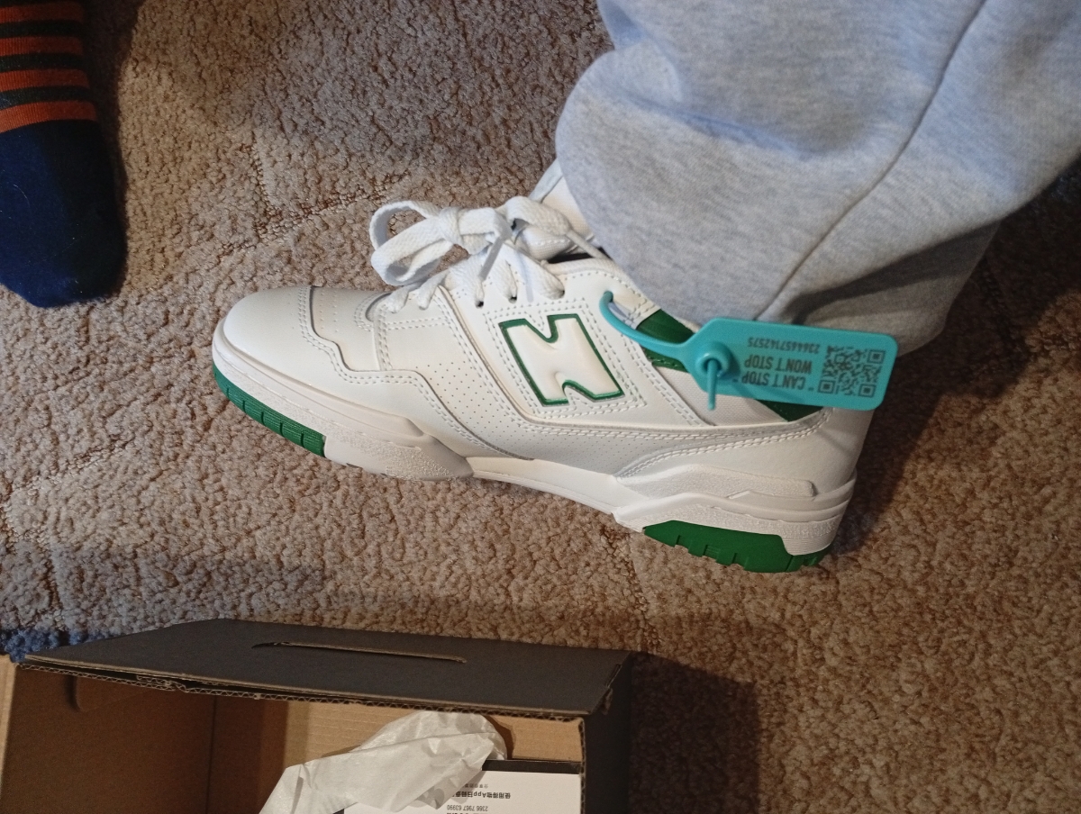 custom review-New Balance NB 550 Slip Resistant Abrasion Resistant Low Top Винтажные баскетбольные кроссовки Унисекс Белый Зеленый