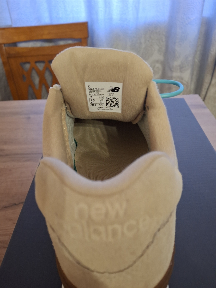 custom review-New Balance NB 574 Low Топ Беговые кроссовки Унисекс Экрю D Ширина