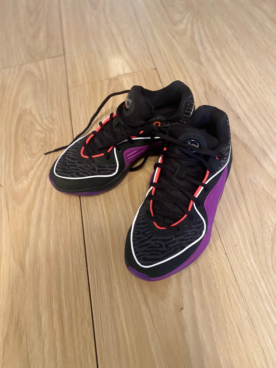 custom review-Nike KD 16 KD 16 Low Топ Баскетбольные кроссовки Мужской Черный Фиолетовый Азиатская версия