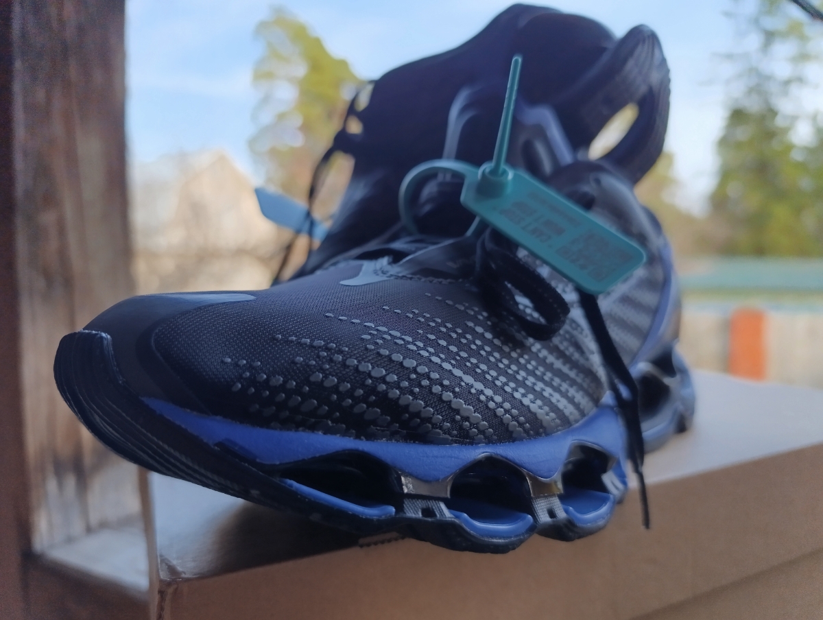 custom review-Кроссовки для бега Mizuno Wave Prophecy 12S, низкий топ, серый и черный, унисекс