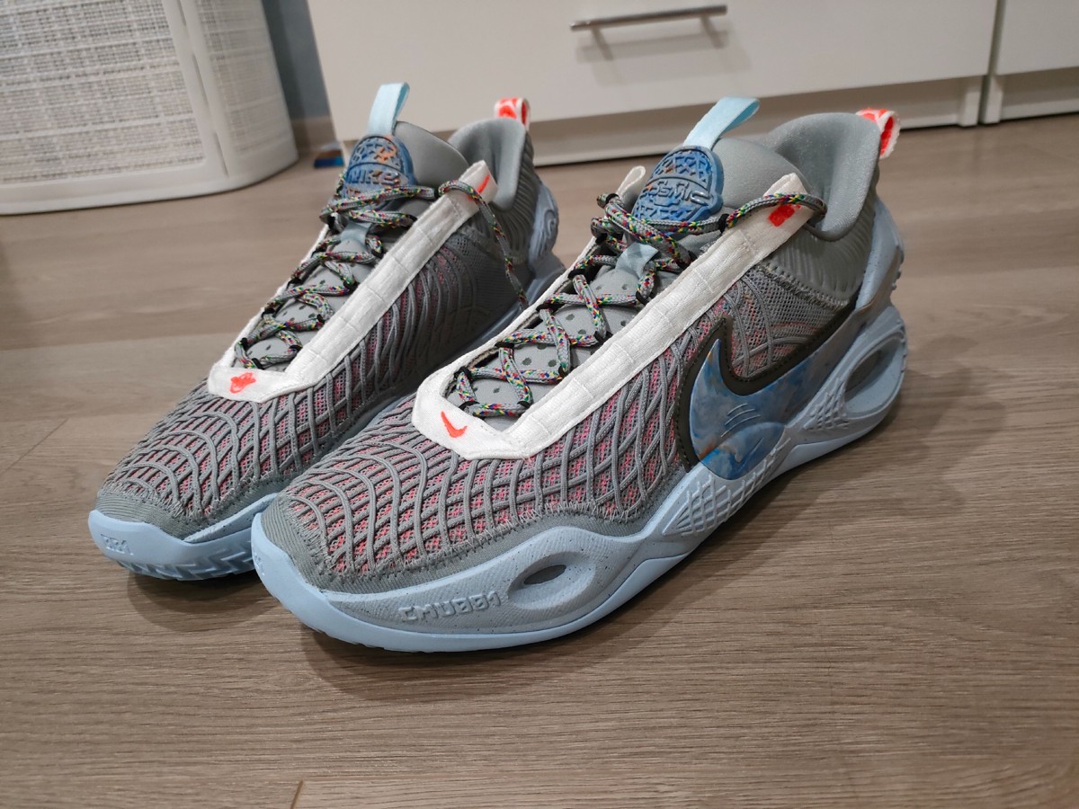 custom review-Nike Cosmic Unity 1 'Space Hippie' Низкие Баскетбольные Кроссовки для Игры Мужские Серый Синий Азиатская Версия