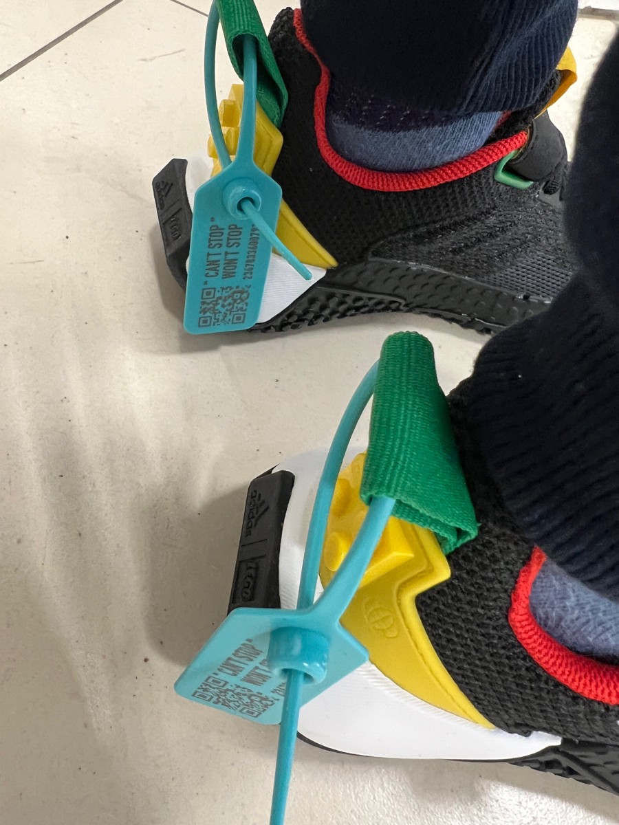 custom review-LEGO x Adidas Sport Pro El K Устойчивые к истиранию низкие беговые кроссовки Черный Желтый Для детей