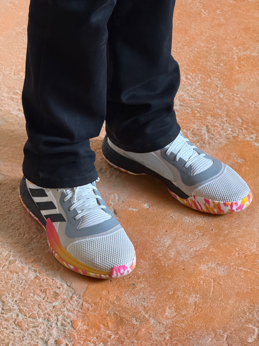 custom review-Adidas Marquee Boost High Топ Винтажные Баскетбольные Кроссовки Мужские Конфетно-Белые