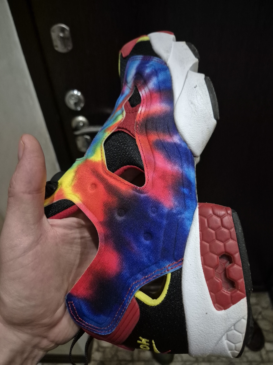 custom review-Reebok совместный бренд Instapump Fury OG Impact-resistant Низкий Топ Casual Унисекс Радужный