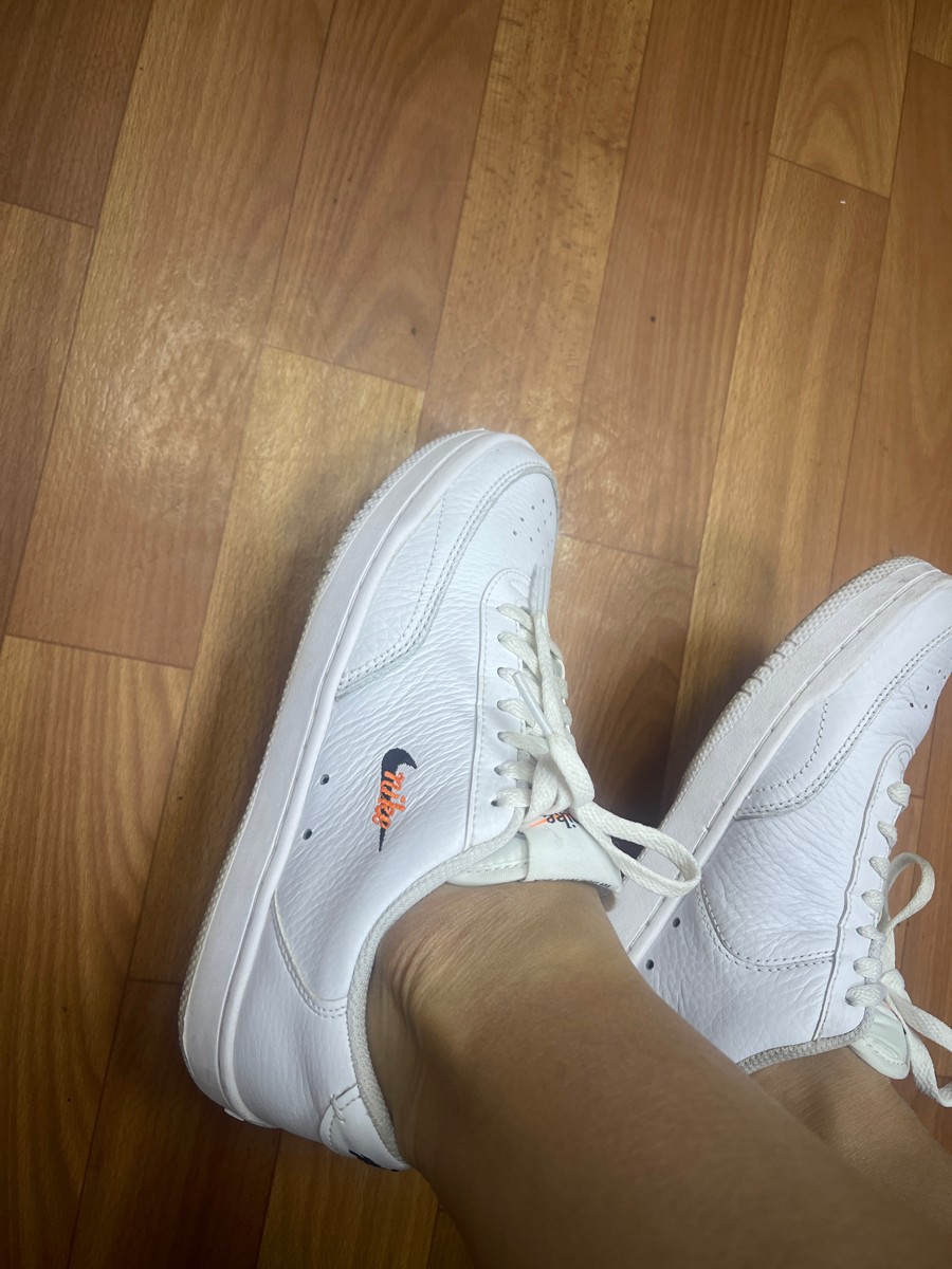 custom review-Nike Court Vintage PRM Low Топ Кэжуал Женские Белые