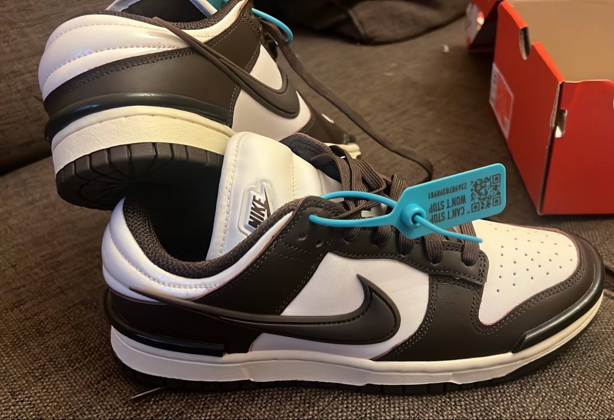 custom review-Nike Dunk Twist Low Скейтборд Кроссовки Женские Коричневый/Белый