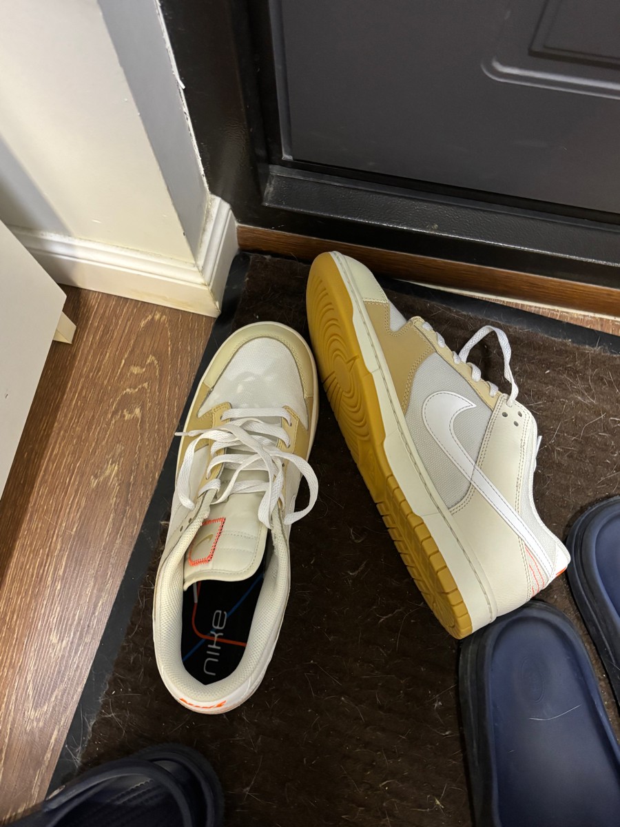 custom review-Nike Dunk Low Топ Скейтборд Кроссовки Унисекс Желтый Белый