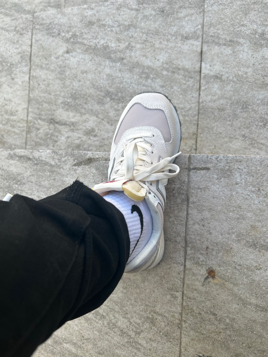 custom review-New Balance NB 574 Амортизация Противоскользящий Дышащий Увеличение Высоты Низкий Топ Повседневный Унисекс Белый