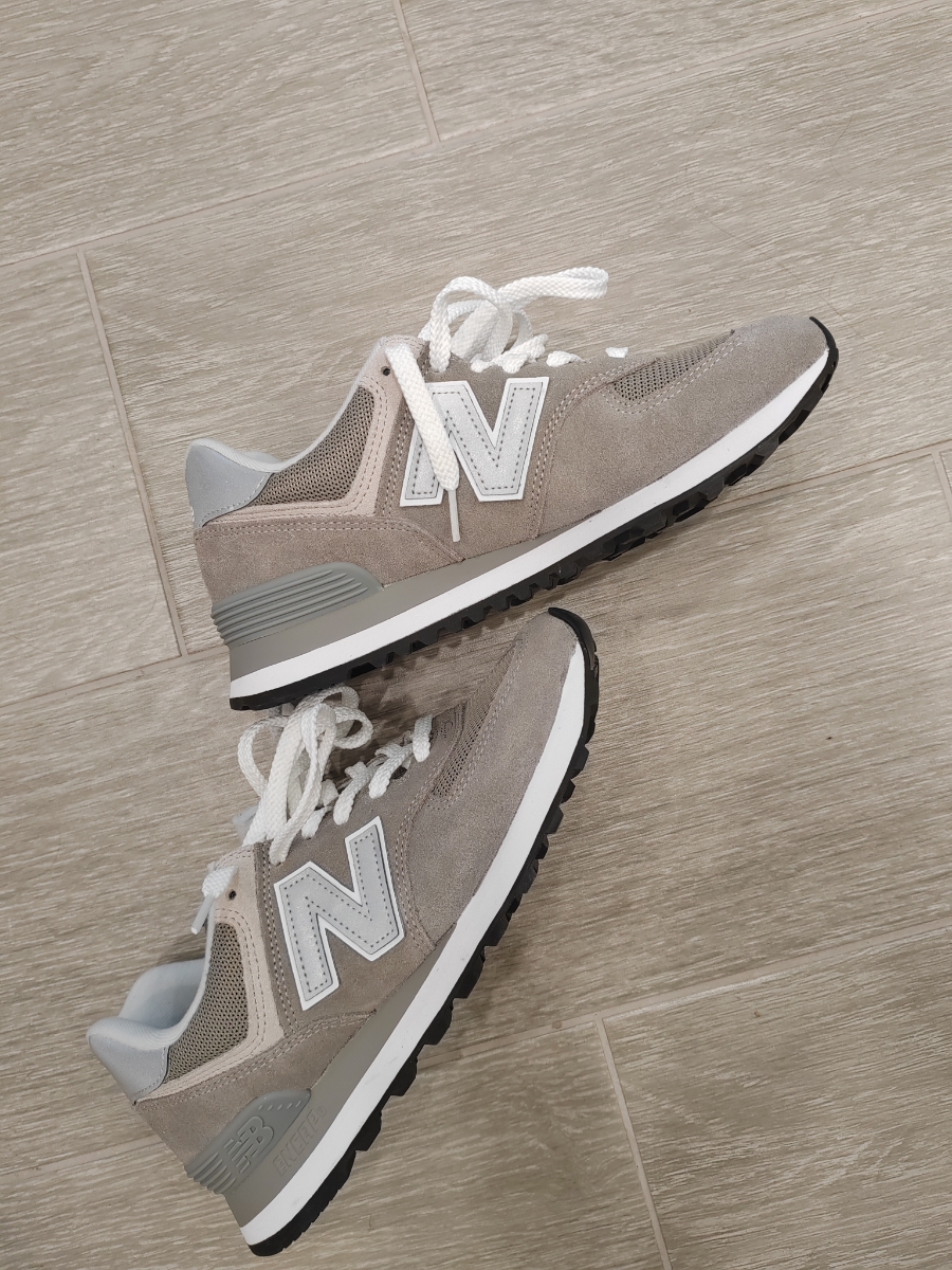 custom review-New Balance NB 574 Устойчивый к истиранию Дышащий Низкий Топ Повседневный Трейл Бег Городской Коммутирующий Беговые кроссовки Унисекс Серый