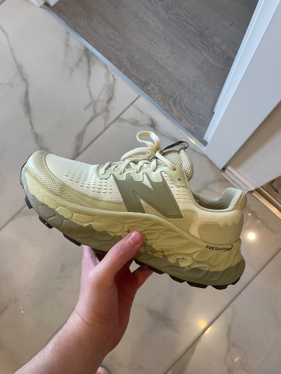 custom review-New Balance совместный бренд Fresh Foam More v3 Low Топ Марафон Беговые кроссовки Унисекс Зеленый