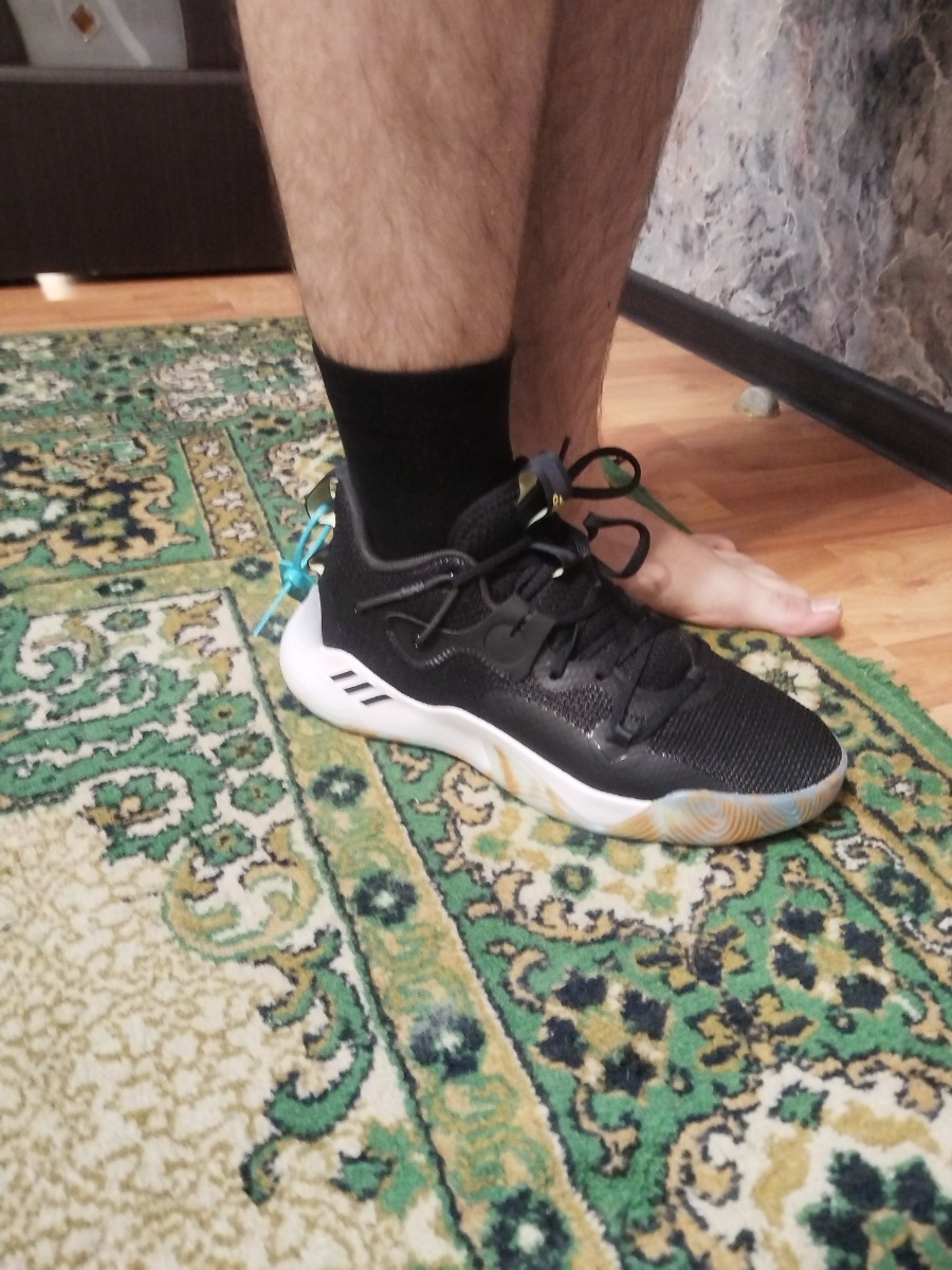 custom review-Adidas Harden Stepback 3 MID Топ Баскетбольные кроссовки Унисекс Черный