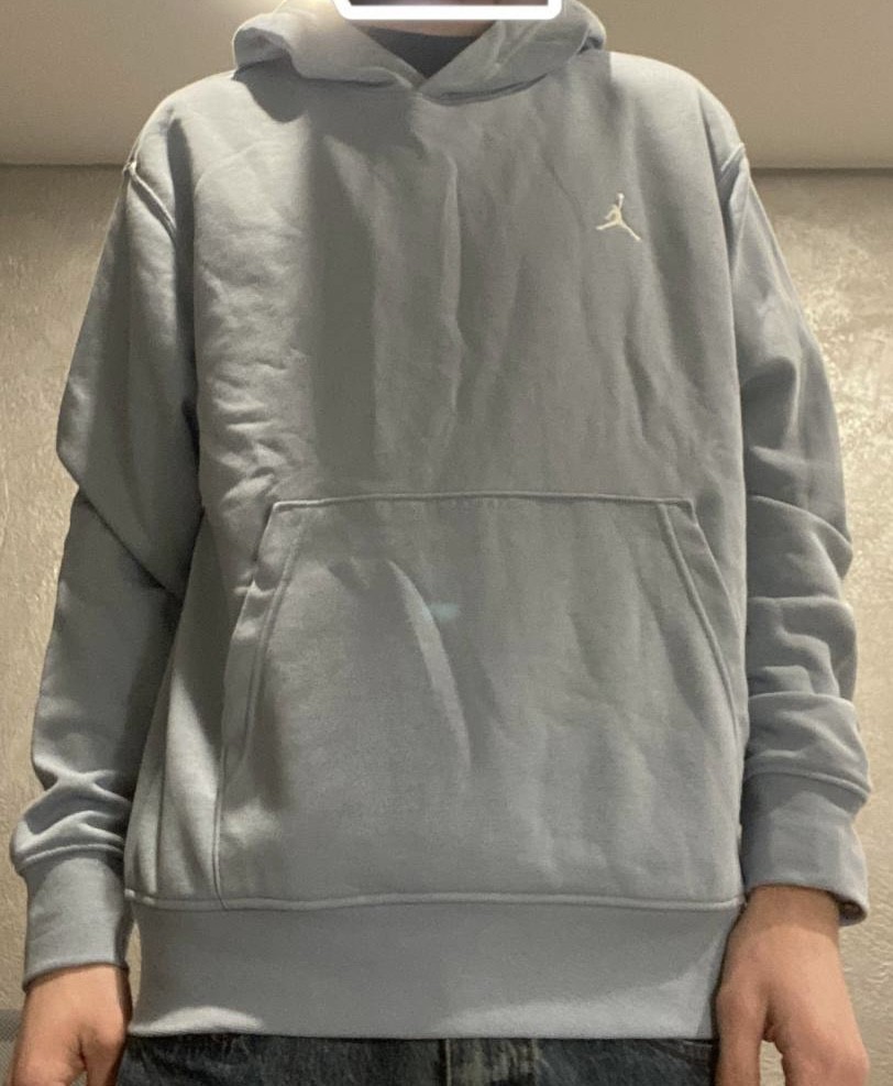 custom review-Jordan Essentials Толстовка Мужская Синяя Серый