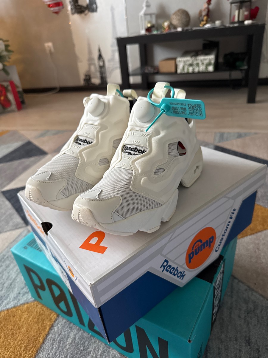 custom review-Reebok совместный Instapump Fury Амортизация Низкий Топ Повседневный Женский Белый Красный