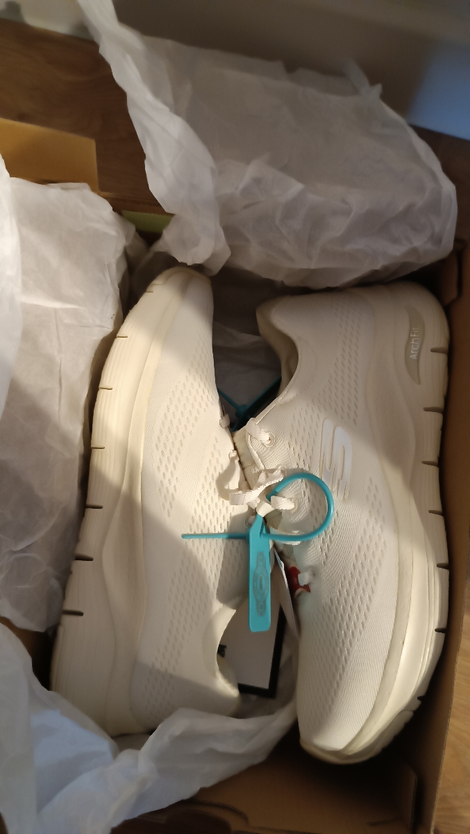 custom review-Skechers Arch Fit Low Топ Тренировочные Беговые кроссовки Женские Айвори