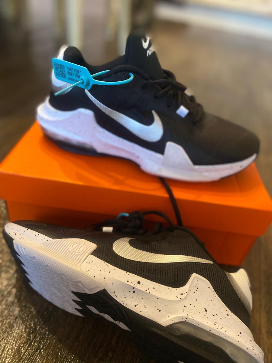 custom review-Nike Air Max IMPACT 4 Low Топ Баскетбольные кроссовки Мужской Черный Белый