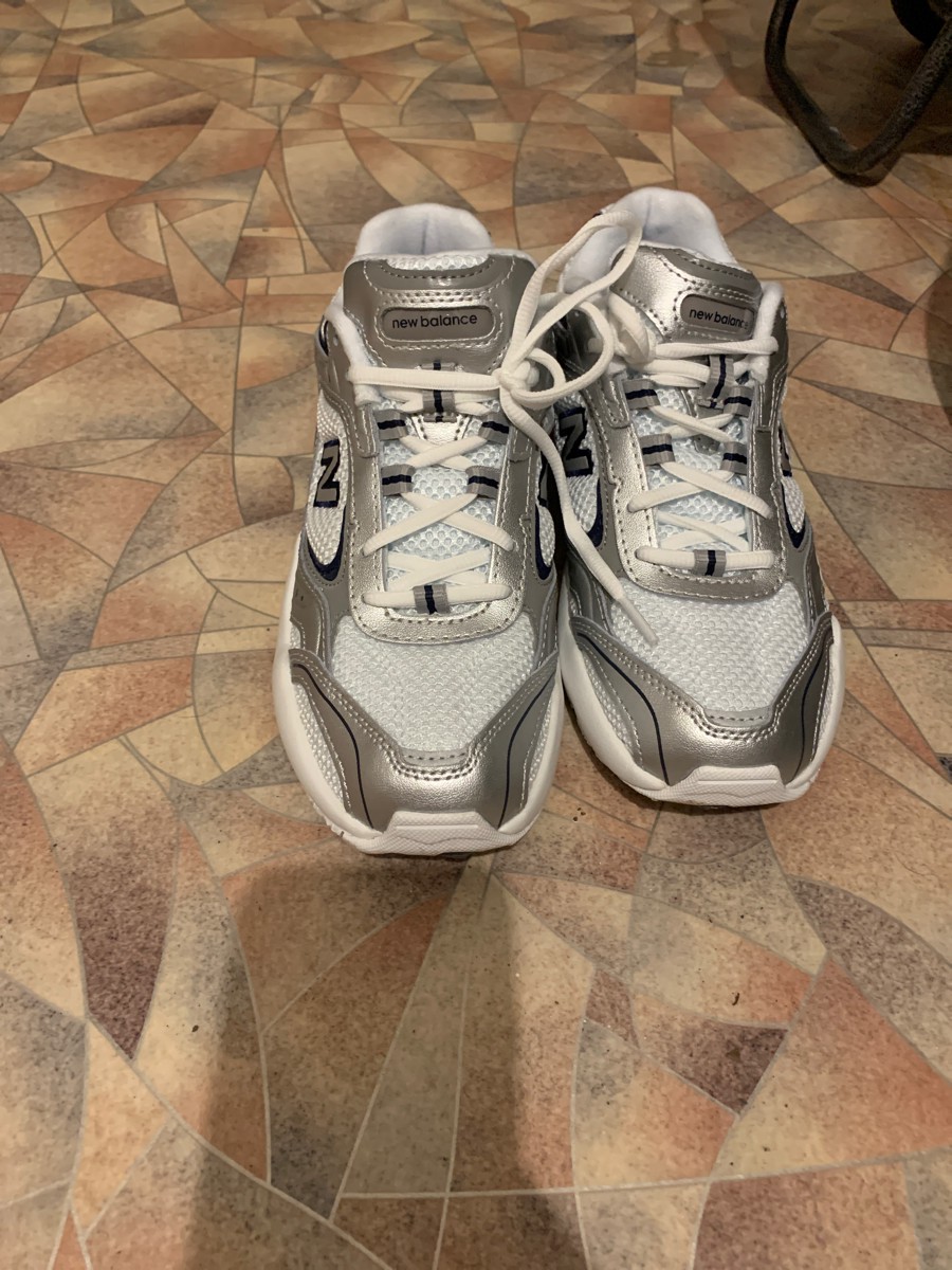 custom review-New Balance NB 452 Устойчивый к истиранию Низкий Топ Повседневные Городские Кроссовки для Коммутирования и Бега Женские Белые Серебряные