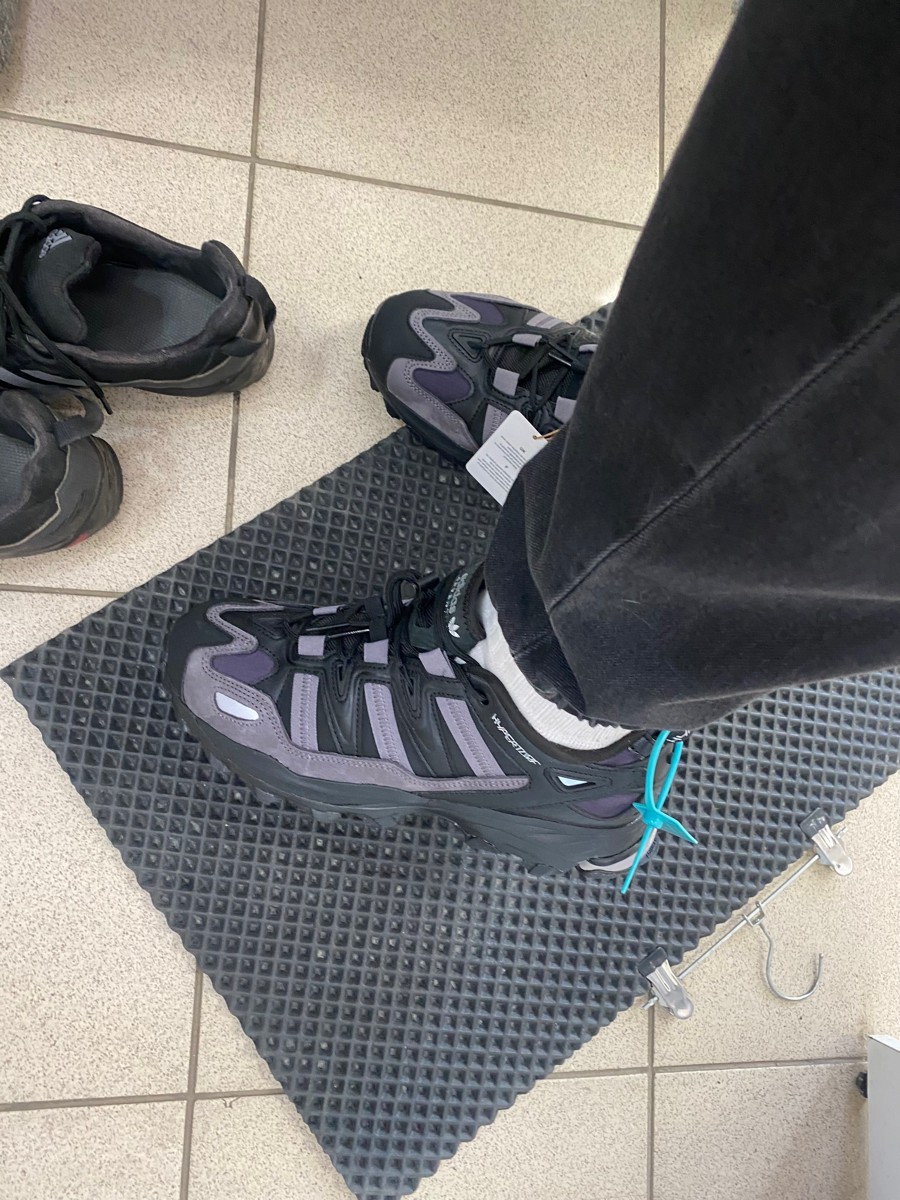 custom review-Adidas Originals Hyperturf Slip-resistant Abrasion-resistant Low Top Streetwear Унисекс Черный Серебристый Серый