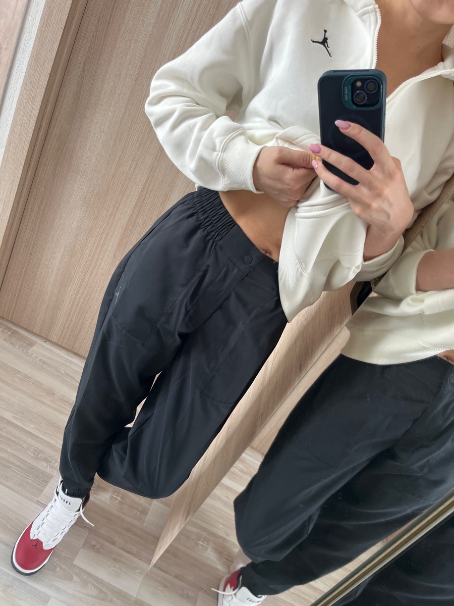 custom review-Jordan Brooklyn Fleece FW24 Толстовка Женская Холст Белый Черный