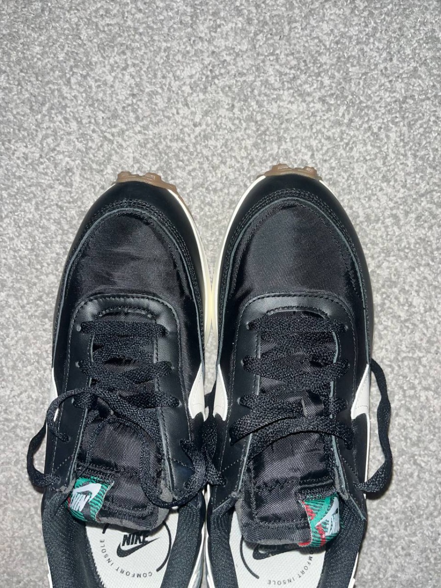 custom review-Nike Waffle Debut Нижняя юбка Устойчивая к истиранию Низкий Топ Повседневный Мужской Черный Белый Зеленый