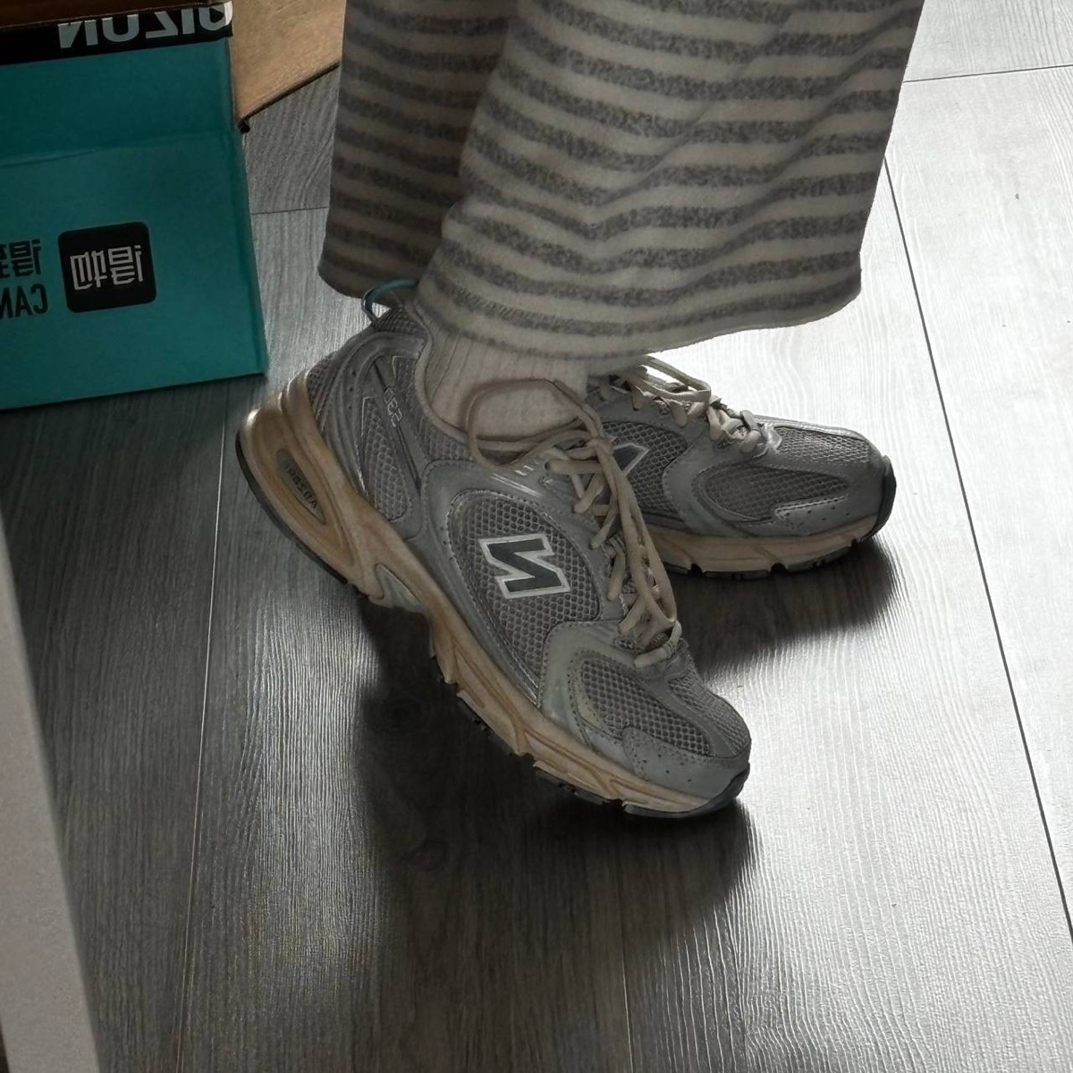 custom review-New Balance NB 530 Амортизация Износостойкий Низкий Топ Беговые кроссовки Унисекс Серебряный