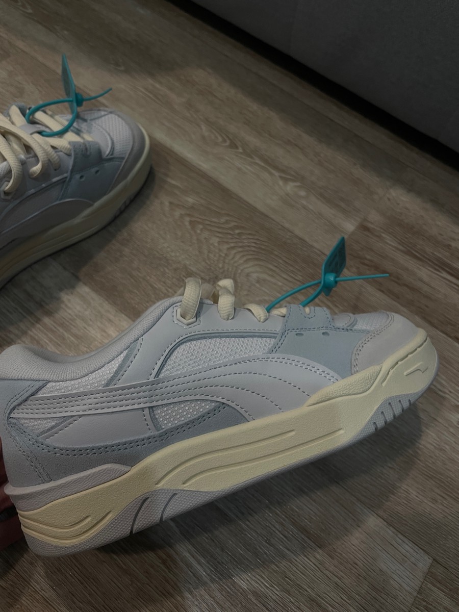 custom review-PUMA 180 Low Топ Скейтборд Кроссовки Унисекс Белый Серый