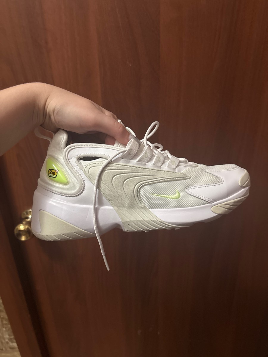 custom review-Nike Zoom 2K Low Топ Толстая подошва Кроссовки Женские Белые