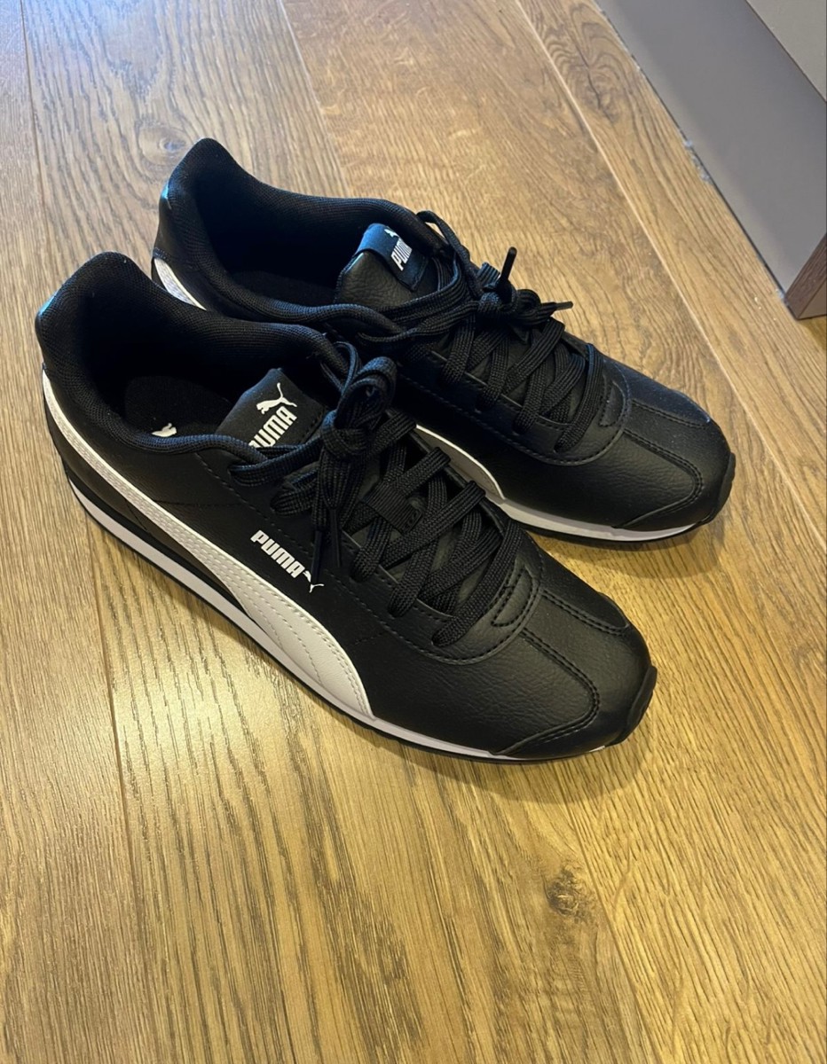 custom review-PUMA Turin 3 Амортизация Устойчивый к истиранию Легкий Низкий Топ Casual Унисекс Черный Белый